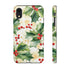 Christmas Holly on a Golden Background - Impact Resistant Phone Case iPhone XR Matte